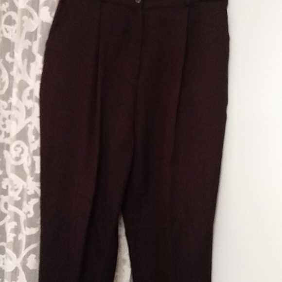 Liz Baker Pants - Liz Baker dark brown tweed trousers